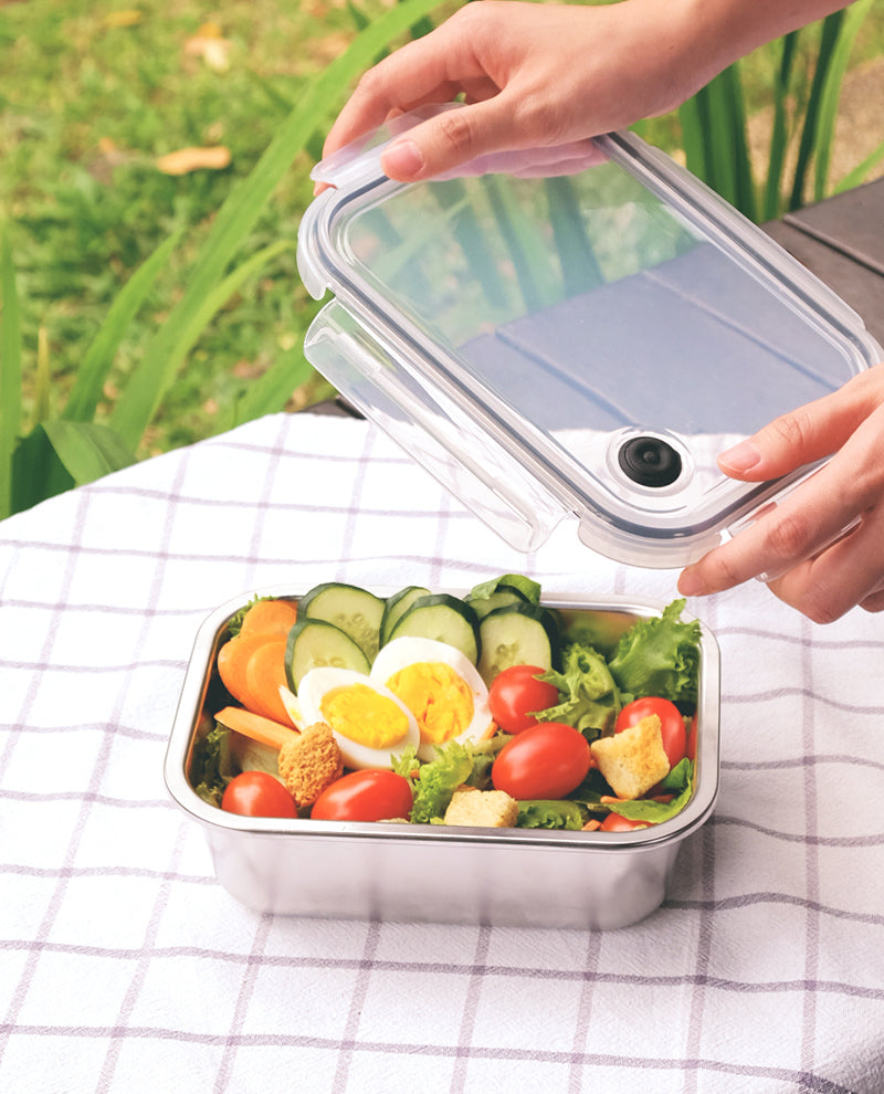 CONTAINER SUS304 CLICK-IN-3 RECTANGULAR 1200ML