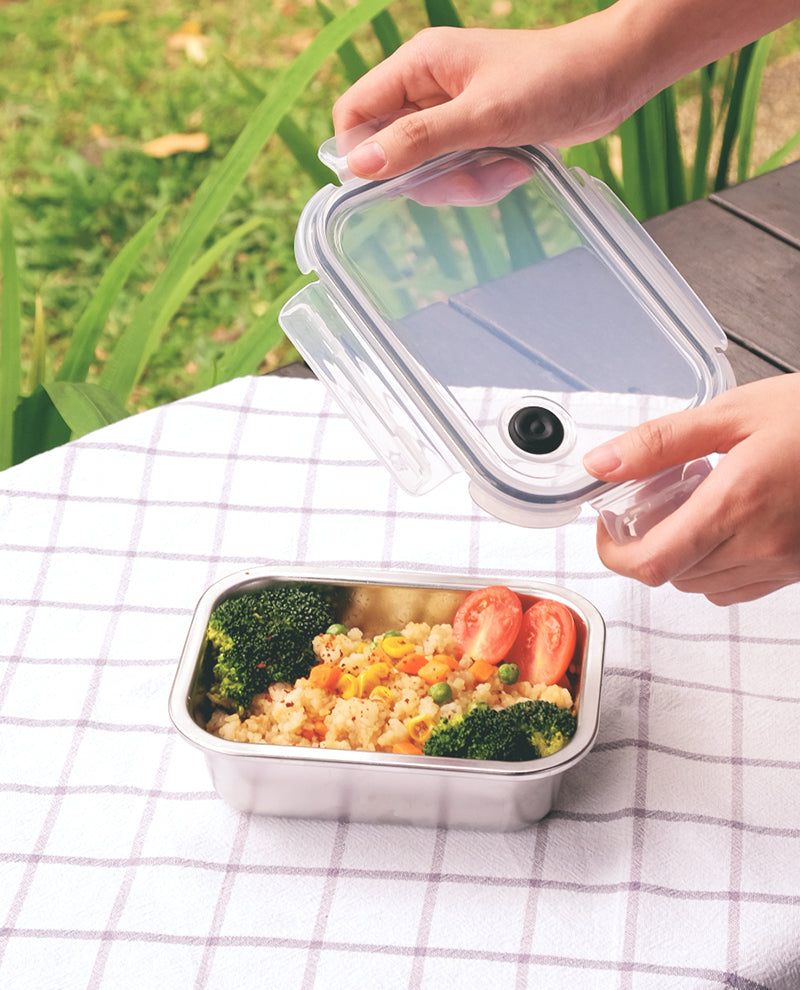 CONTAINER SUS304 CLICK-IN-3 RECTANGULAR 700ML