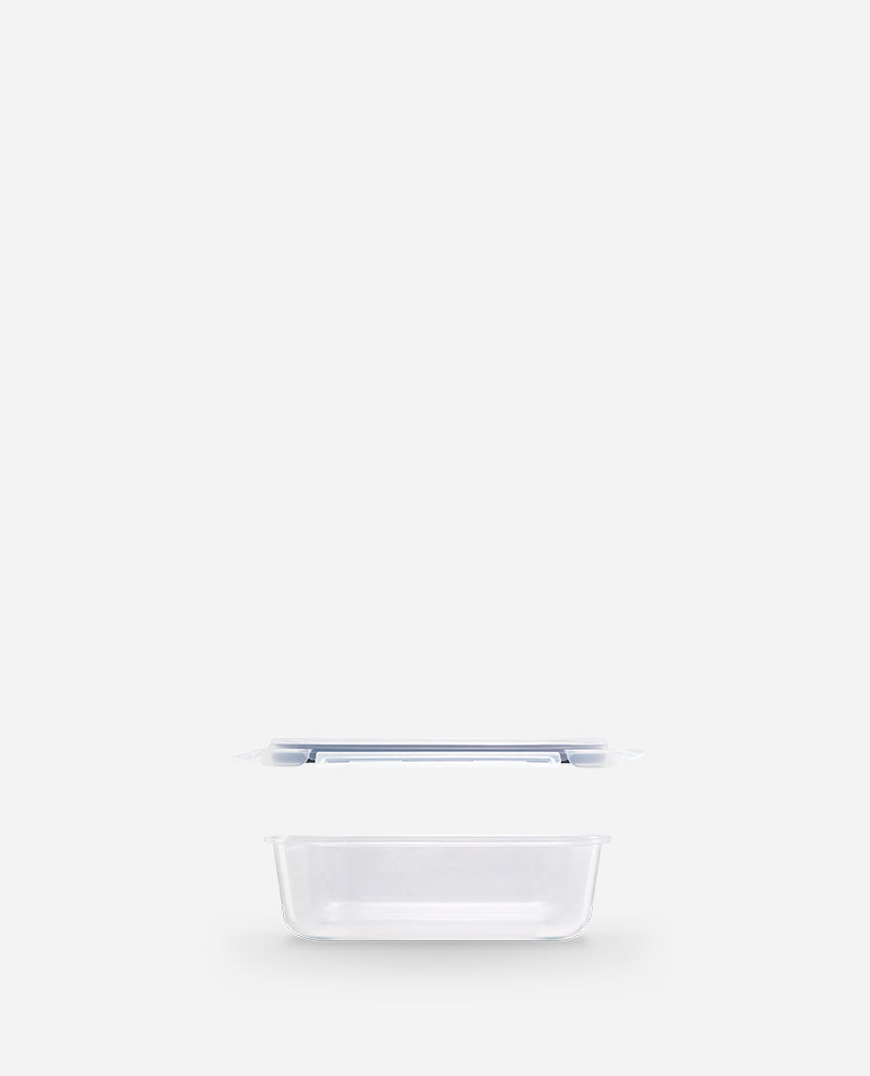 CONTAINER GLASS CLICK-IN-4 RECTANGULAR 370ML