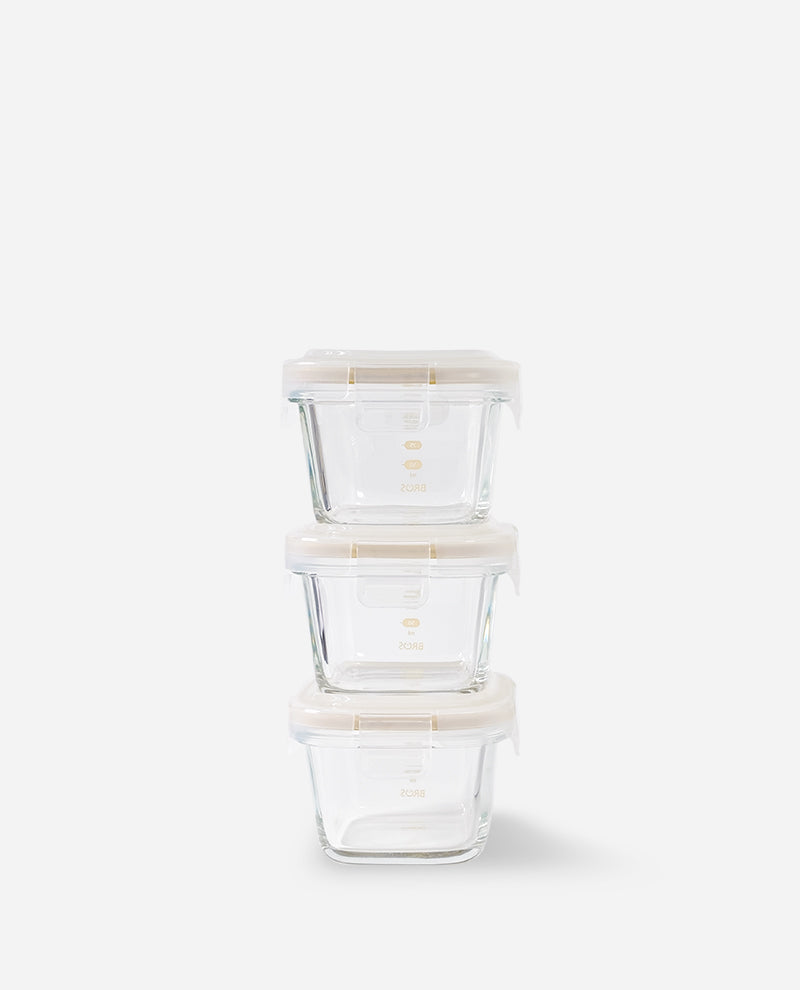 BABY SQUARE 160ML 3PCS SET