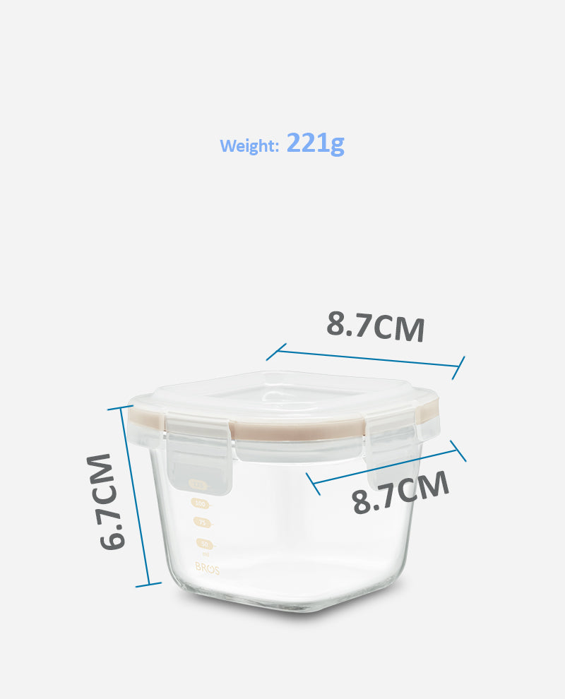 BABY SQUARE 160ML 3PCS SET