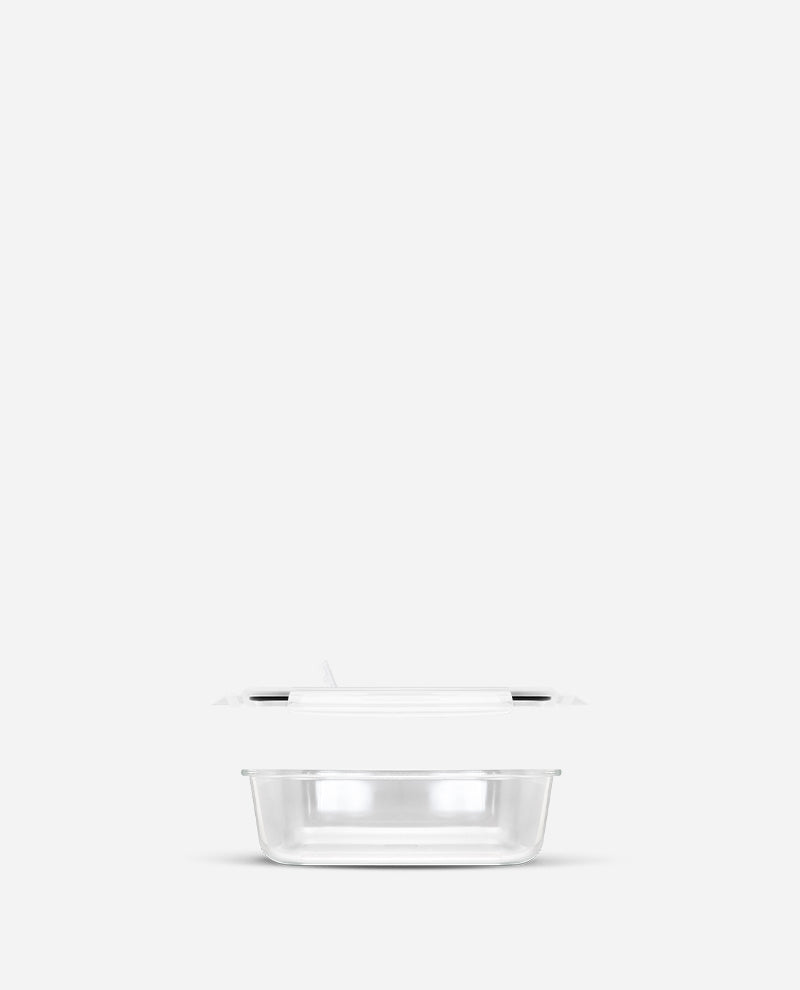 CONTAINER GLASS CLICK-IN-5 RECTANGULAR 370ML