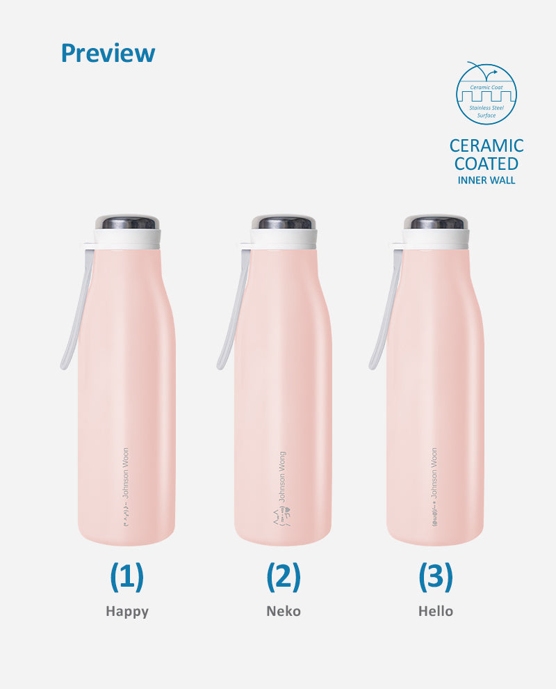 DREAMER 500ML PEACHY KEEN BIRTHDAY ICON PRINT