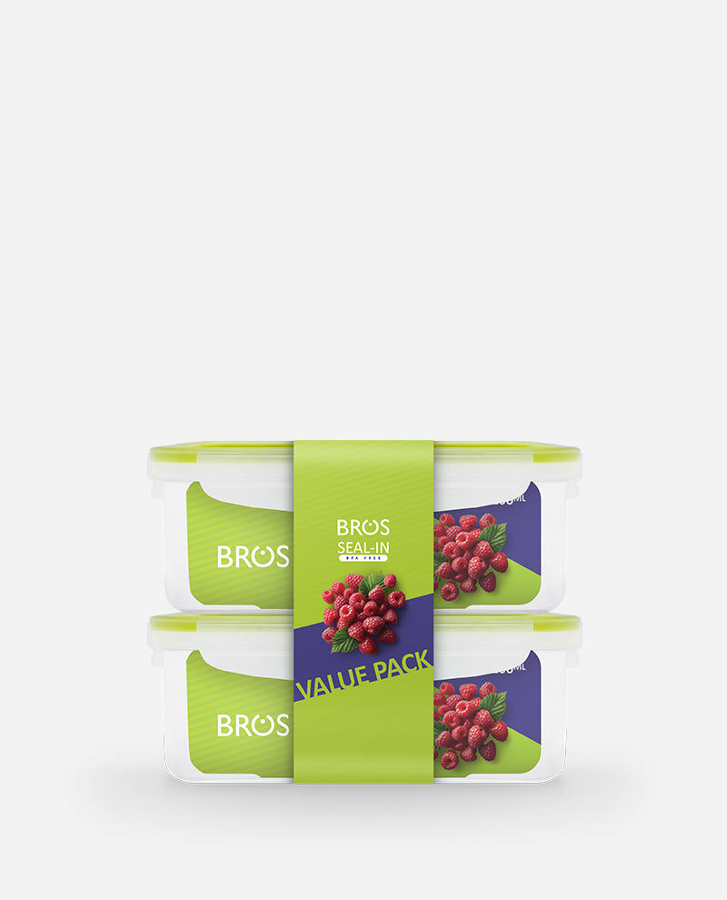 1200ML RECTANGULAR X 2