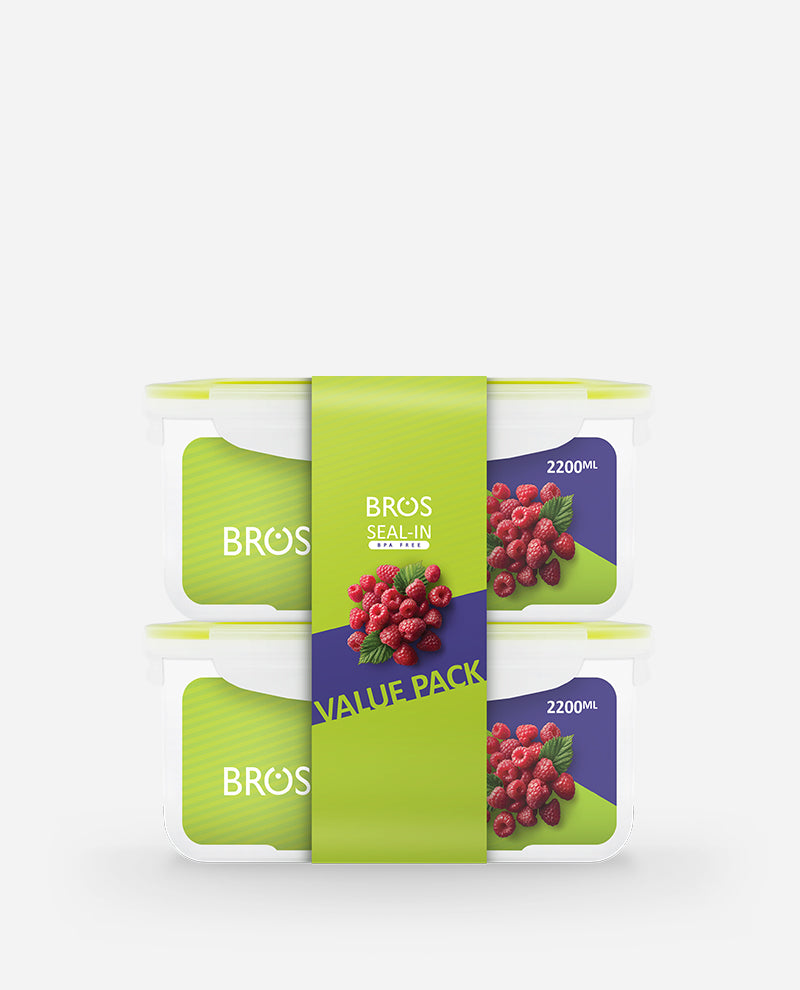 2200ML RECTANGULAR X 2