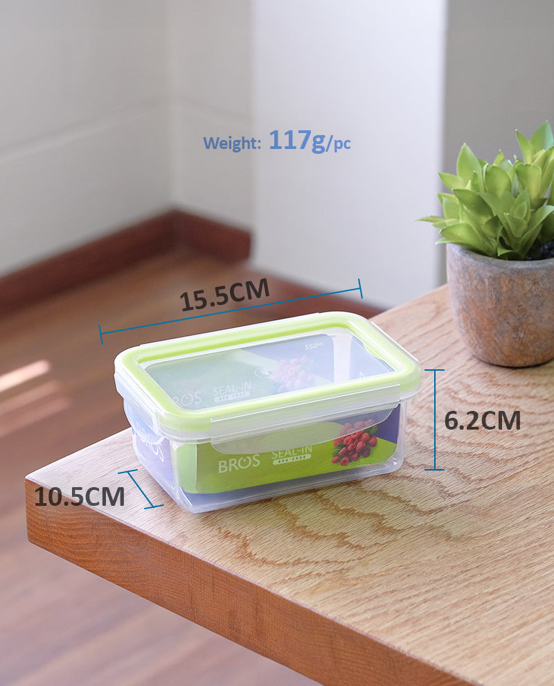 550ML RECTANGULAR X 2