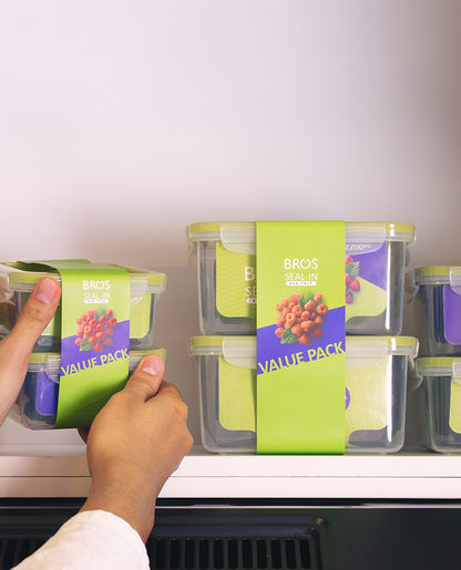 CONTAINER PP SEAL-IN SQUARE 550ML