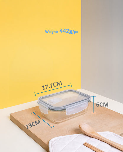 CONTAINER GLASS CLICK-IN-5 RECTANGULAR BUY 1500ML FREE 650ML