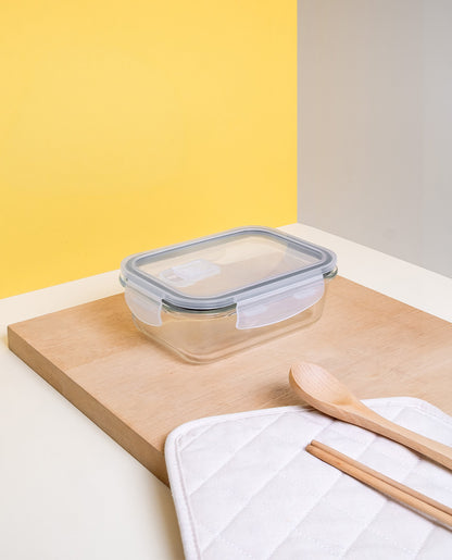 CONTAINER GLASS CLICK-IN-5 RECTANGULAR 650ML