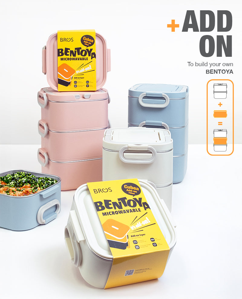 CUBEA BENTOYA CONTAINER SUS304 700ML - ADD-ON