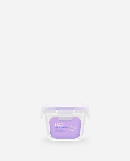 CONTAINER GLASS BABY SQUARE 160ML MINI 2 PCS SET