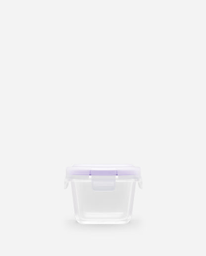CONTAINER GLASS BABY SQUARE 160ML MINI 2 PCS SET