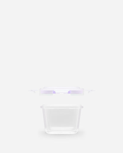 CONTAINER GLASS BABY SQUARE 160ML MINI 2 PCS SET