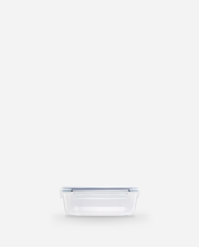 CONTAINER GLASS CLICK-IN-4 RECTANGULAR 370ML
