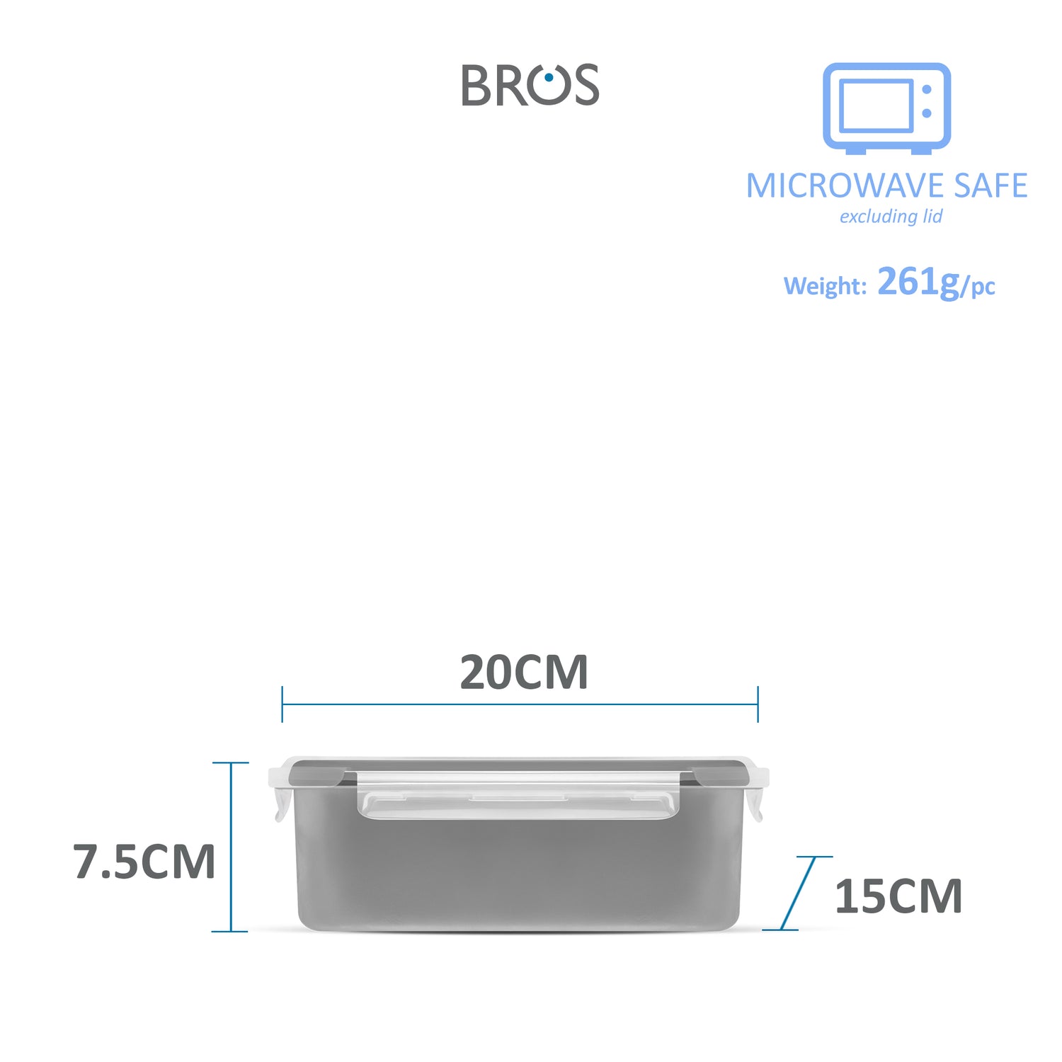 SET CLICK-IN-3 RECTANGULAR 1200ML 420ML