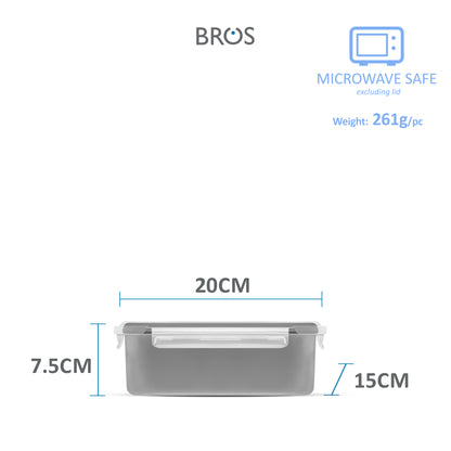 SET CLICK-IN-3 RECTANGULAR 1200ML 420ML