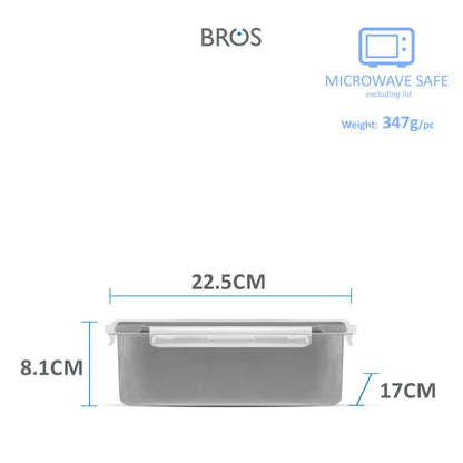 SET CLICK-IN-3 RECTANGULAR 1700ML 700ML