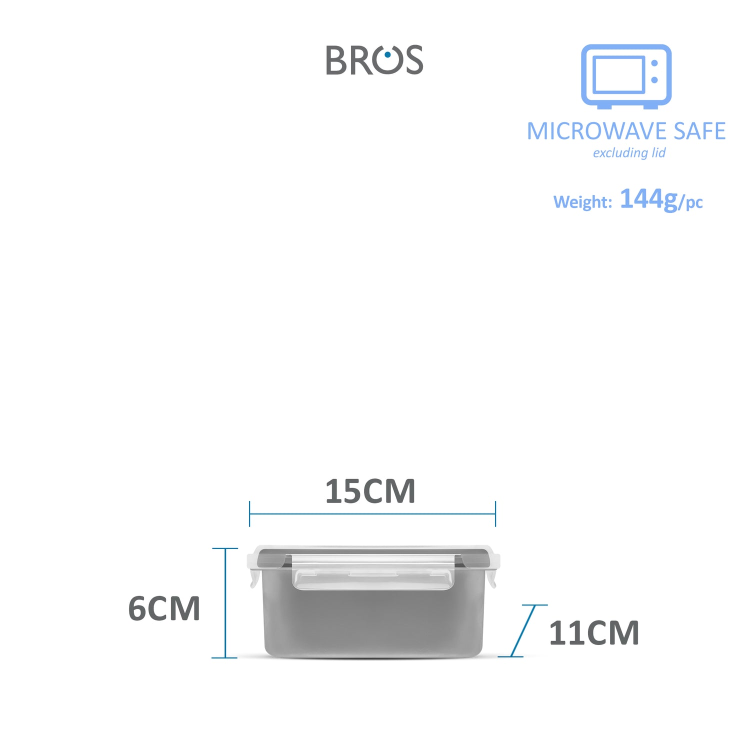 SET CLICK-IN-3 RECTANGULAR 1200ML 420ML