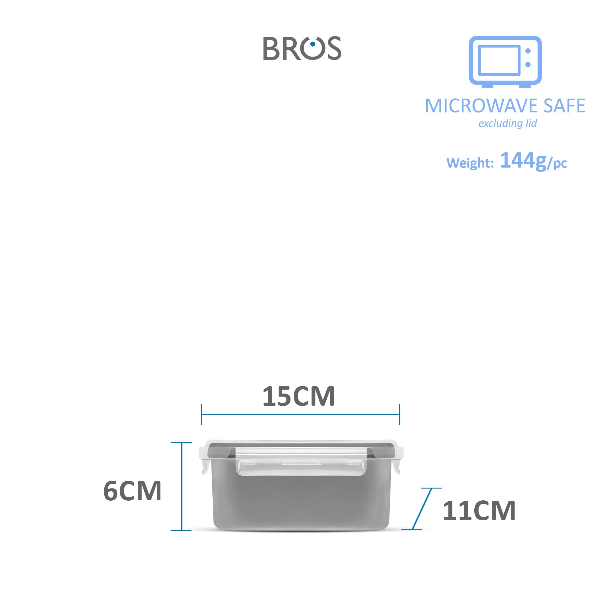 SET CLICK-IN-3 RECTANGULAR 1200ML 420ML