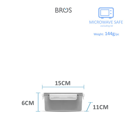 SET CLICK-IN-3 RECTANGULAR 1200ML 420ML
