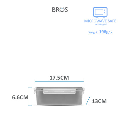 SET CLICK-IN-3 RECTANGULAR 1700ML 700ML