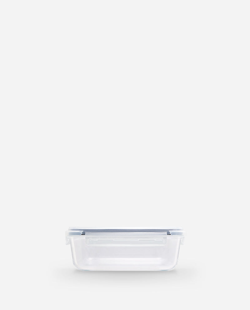 CONTAINER GLASS CLICK-IN-4 RECTANGULAR 650ML