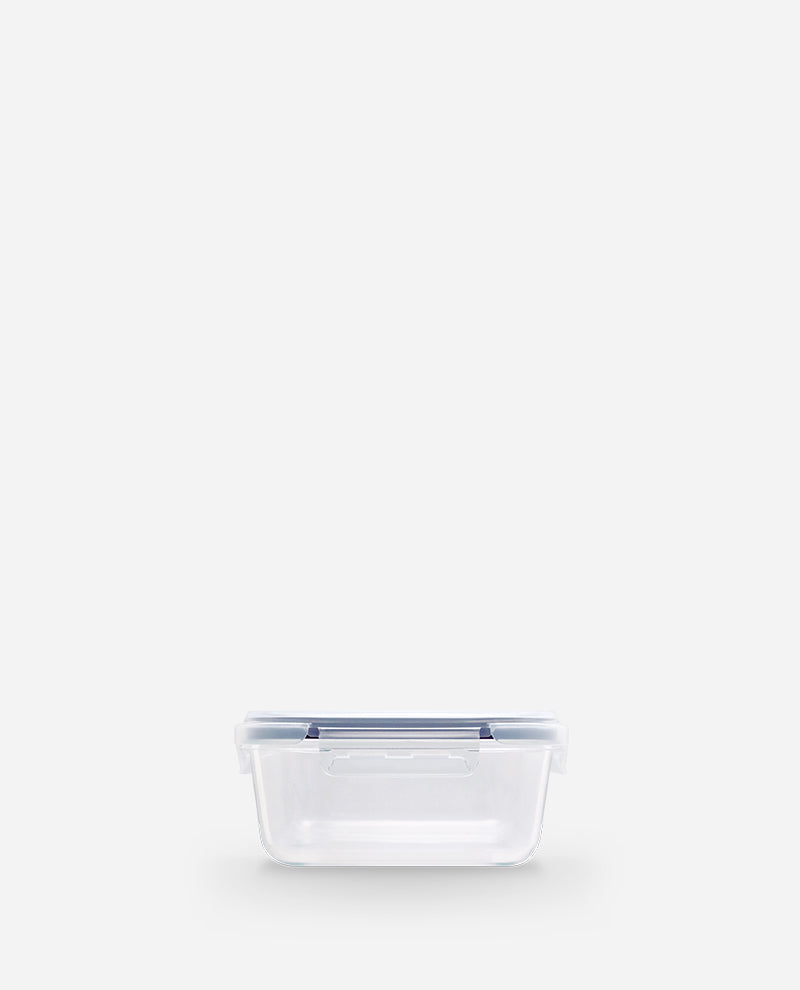 CONTAINER GLASS CLICK-IN-4 SQUARE 800ML