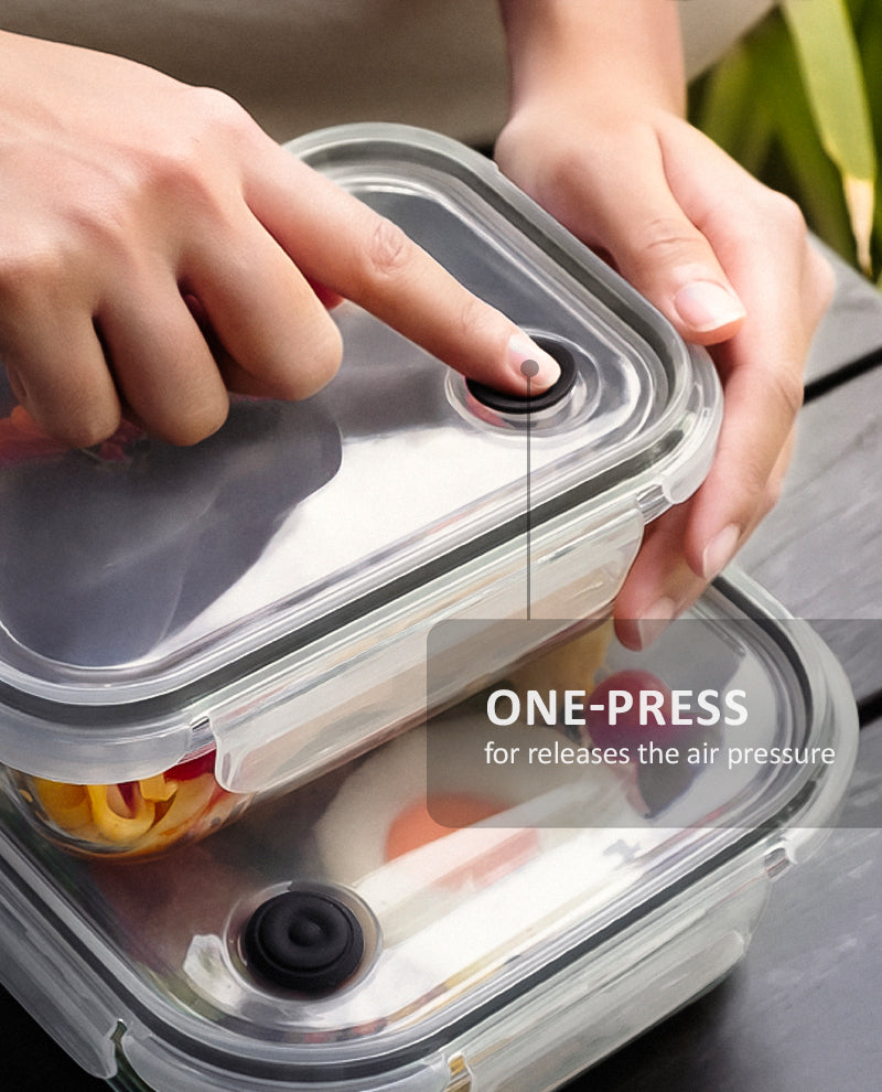 CONTAINER GLASS CLICK-IN-4 SQUARE BUY 1200ML FREE 300ML