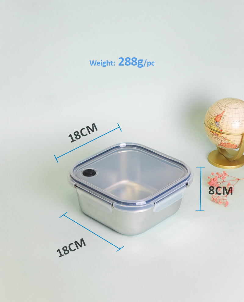 SET CLICK-IN-3 SQUARE 1350ML 580ML