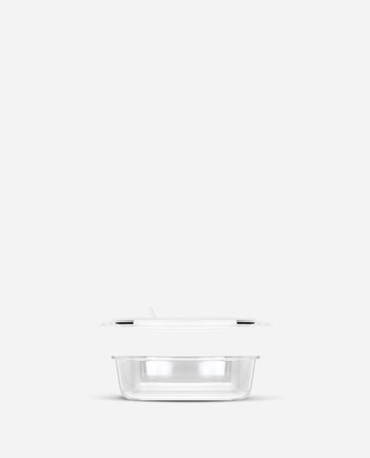 CONTAINER GLASS CLICK-IN-5 RECTANGULAR 370ML