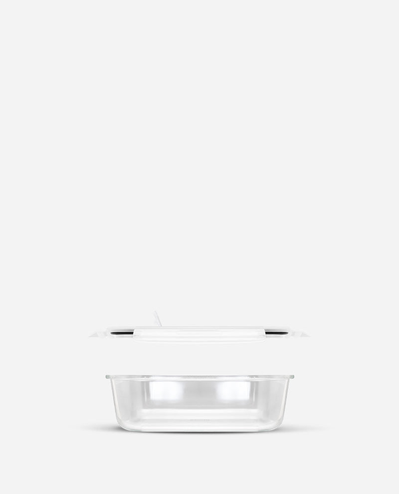 CONTAINER GLASS CLICK-IN-5 RECTANGULAR 650ML